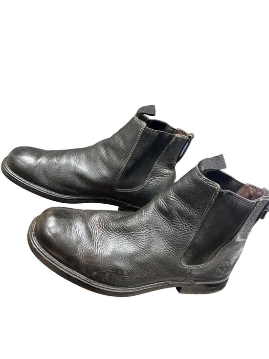 Timberland mens brown leather chukka ankle boots sz 12W SKU 9996 main image 8